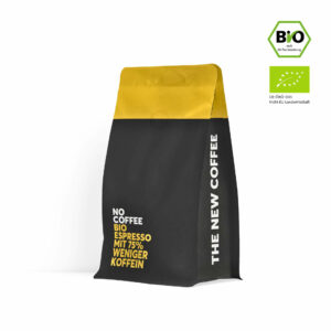 No Coffee – Premium Bio Espresso – 75% weniger Koffein