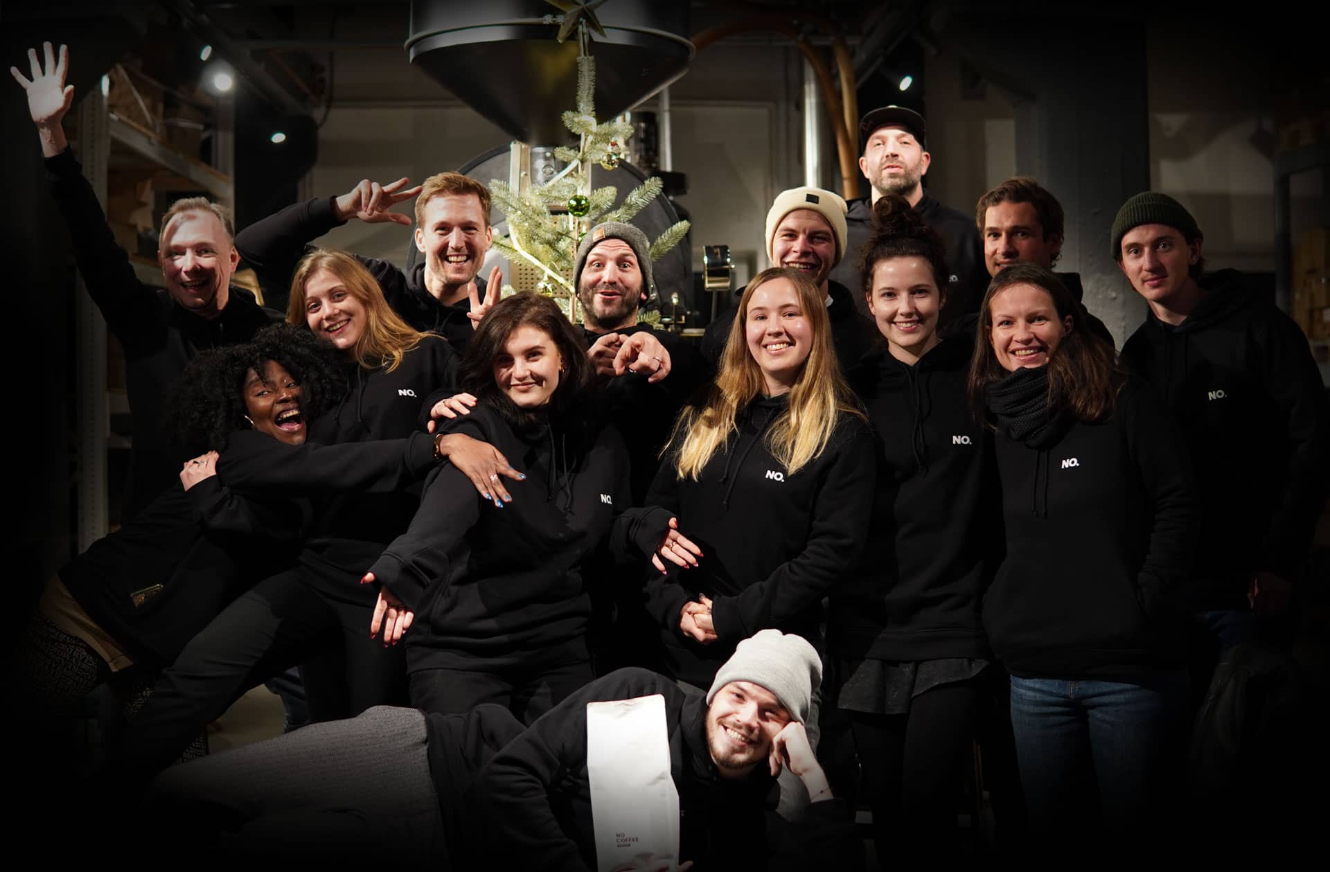 Teamfoto aus der Rösterei