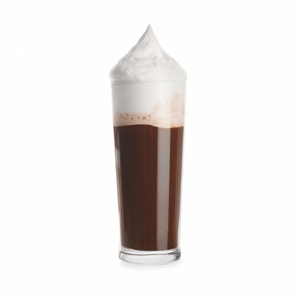 Verschiedene Eiskaffees, die man mit dem No Coffee Konzentrat herstellen kann
