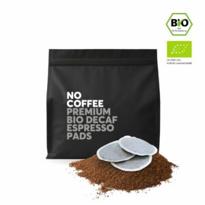 No Coffee – Premium Bio Espressopads – mit Wasser entkoffeiniert – 18Stk.