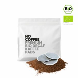 No Coffee – Premium Bio Kaffeepads – mit Wasser entkoffeiniert – 18 Stk.